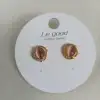 New pink cat's eye stone earrings details Picture